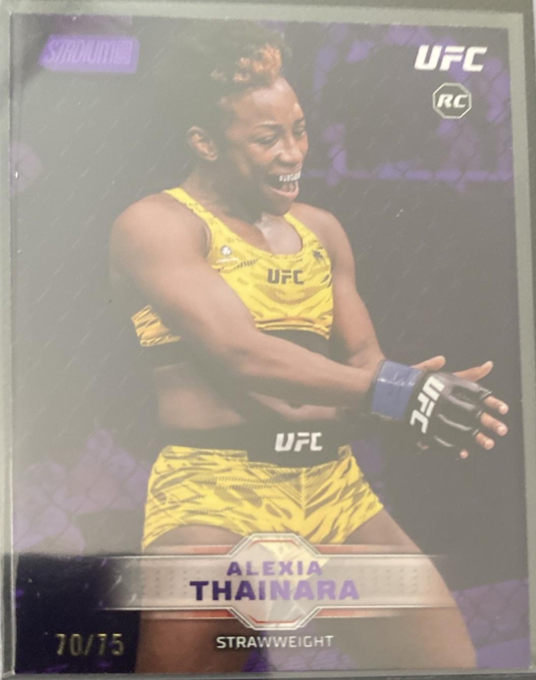 Alexia Thainara 2026 Topps Stadium Club UFC Chrome Base #CB-172 Purple Refractor