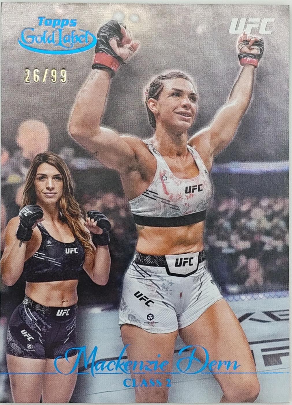 Mackenzie Dern 2024 Topps Gold Label UFC Base Class II #55 Red