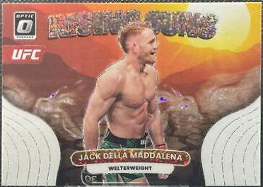 Jack Della Maddalena 2023 Panini Donruss Optic UFC Rising Suns #1 White Sparkle