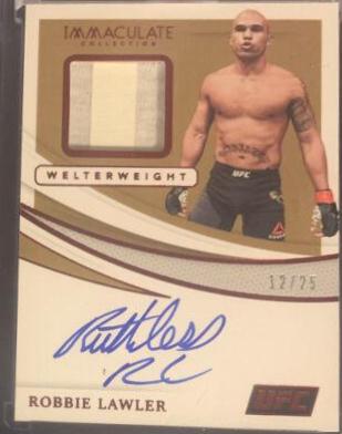 Robbie Lawler 2021 Panini Immaculate UFC Memorabilia Autographs #20 Platinum