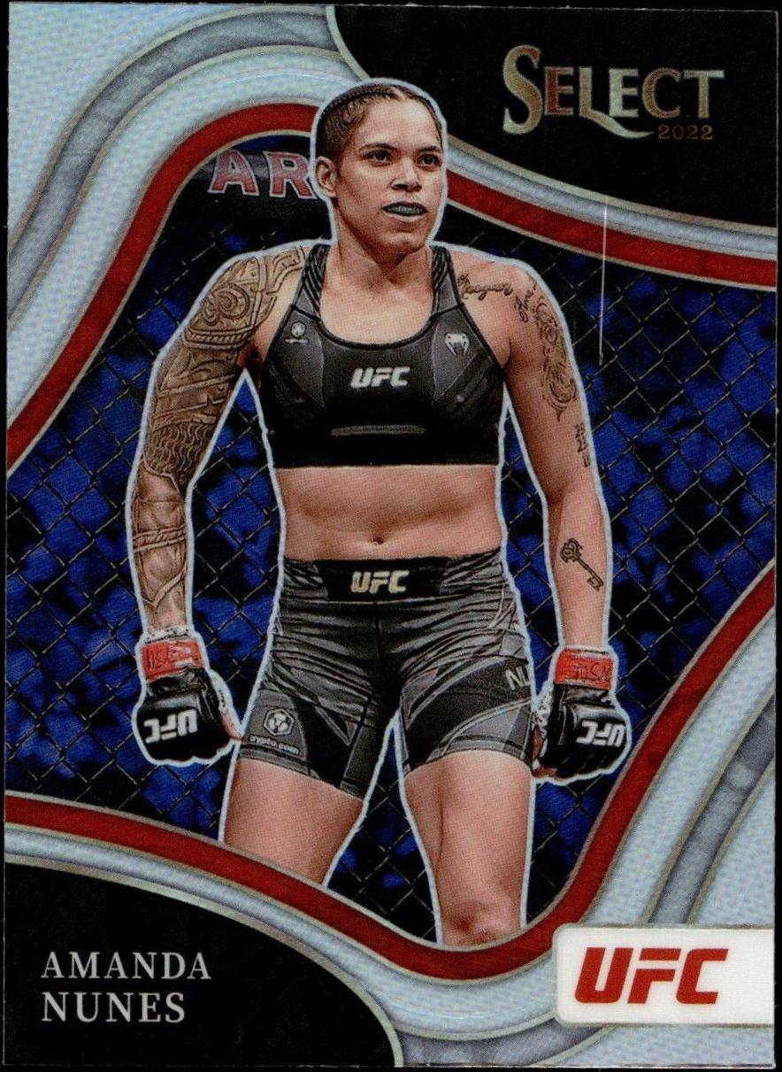 Amanda Nunes 2022 Panini Select UFC Octagonside #271 Silver