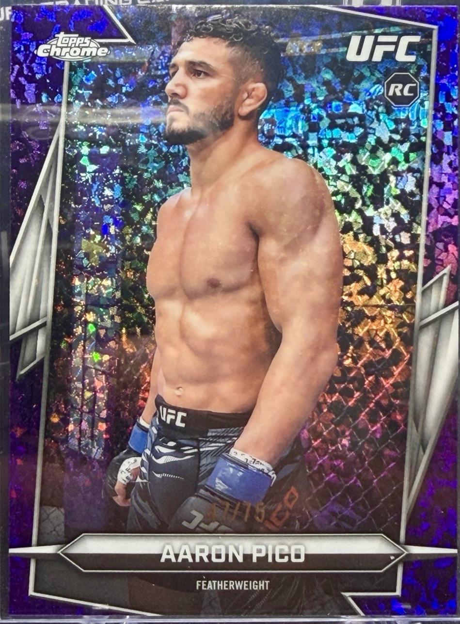 Aaron Pico 2026 Topps Chrome UFC Base #88 Purple Mini Diamonds Refractor