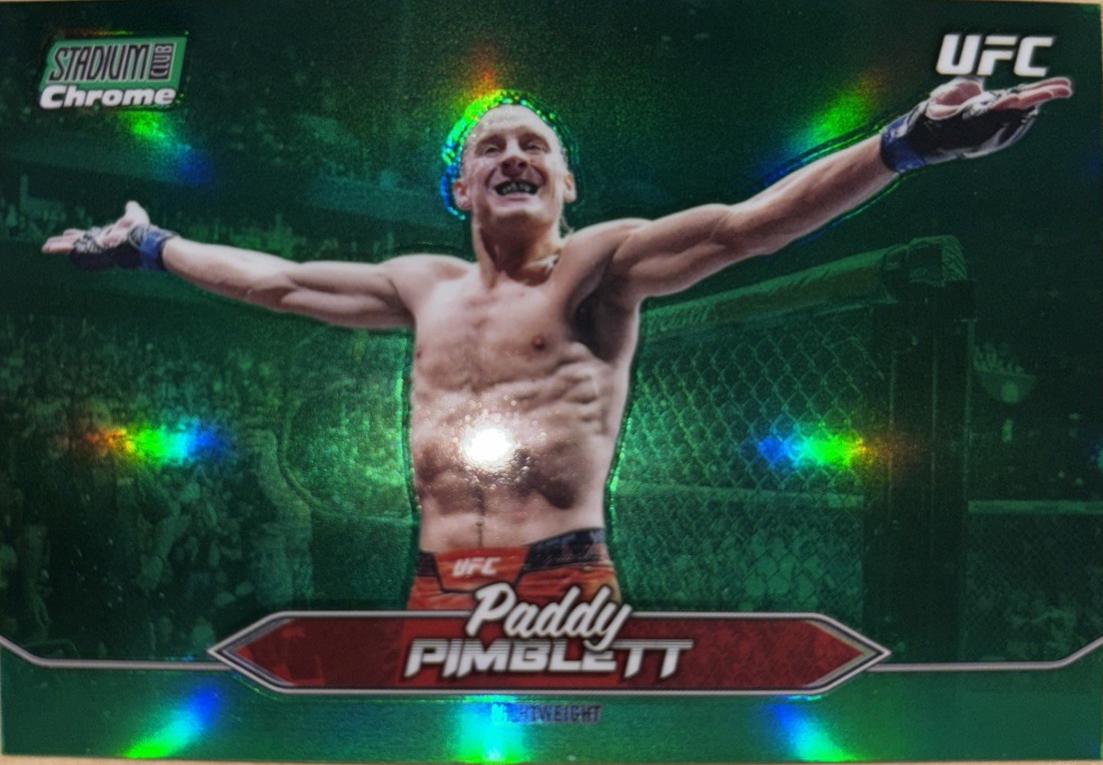 Paddy Pimblett 2025 Topps Stadium Club UFC Base Chrome #C-194 Green Refractor