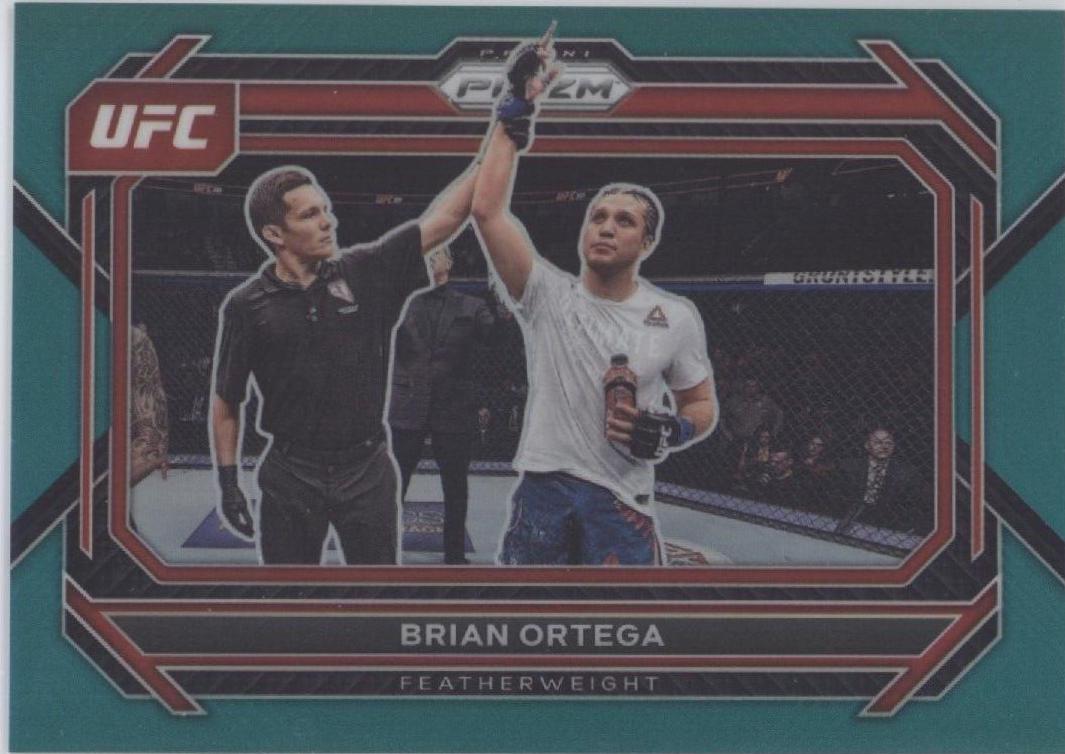 Brian Ortega 2023 Panini Prizm UFC Base #48 Teal