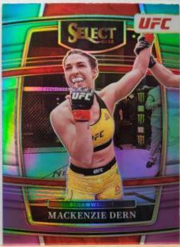 Mackenzie Dern 2022 Panini Select UFC Concourse #10 Green and Purple