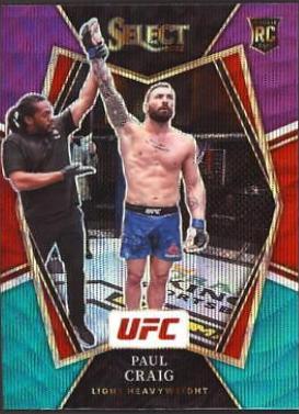 Paul Craig 2022 Panini Select UFC Premier Level #195 Gold Flash