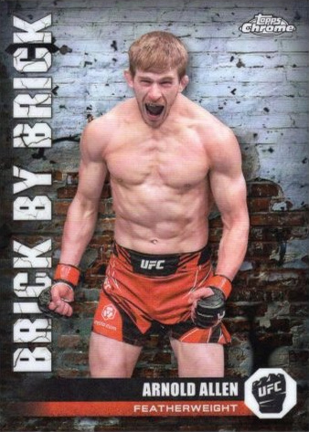 Arnold Allen 2024 Topps Chrome UFC Brick by Brick #BYB-9 Superfractor