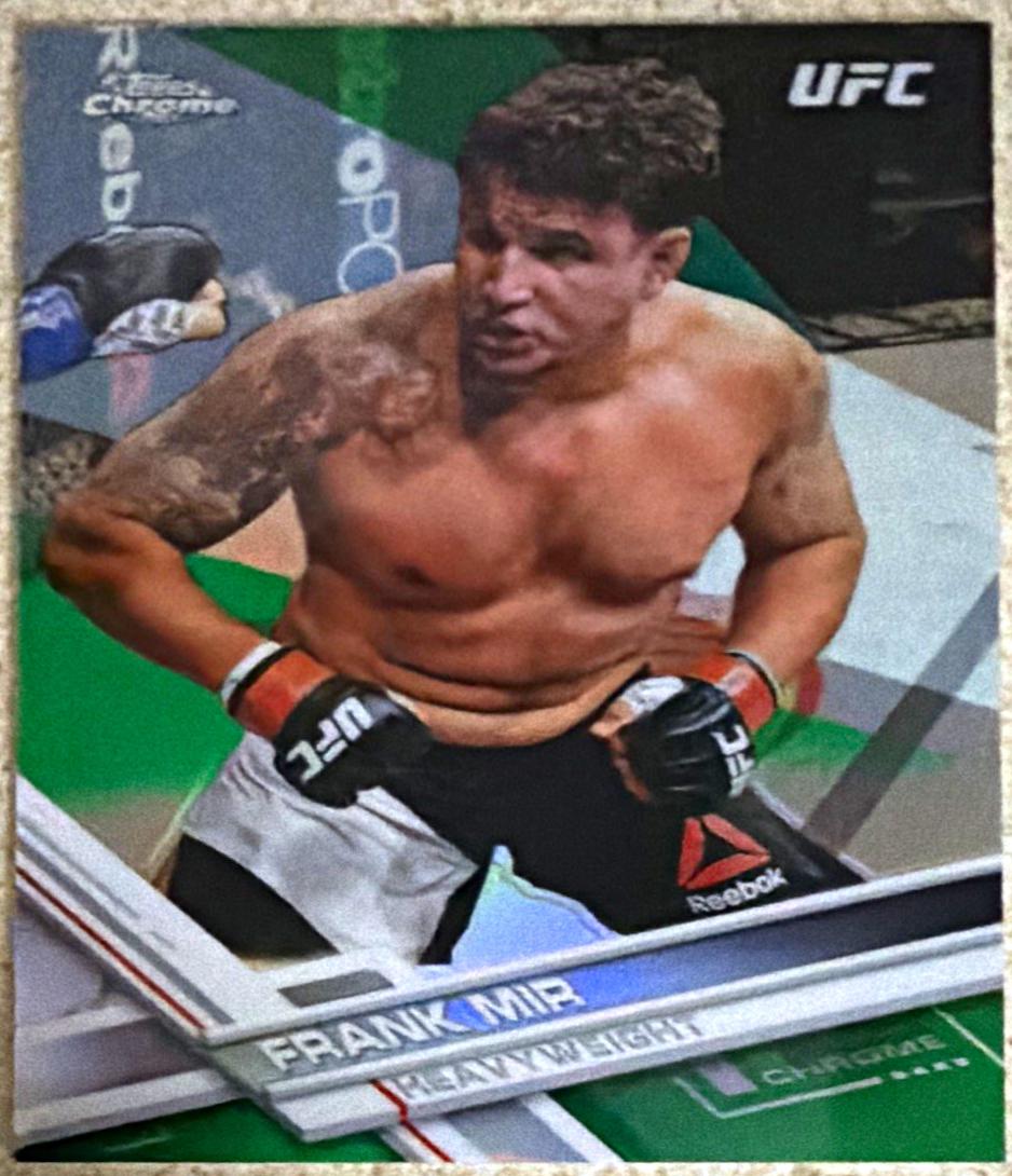 Frank Mir 2017 Topps Chrome UFC Base #63 Green
