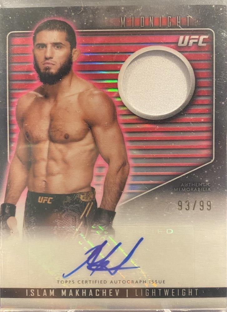 Islam Makhachev 2024 Topps Midnight UFC Relic Autographs #RCA-IMA Twilight