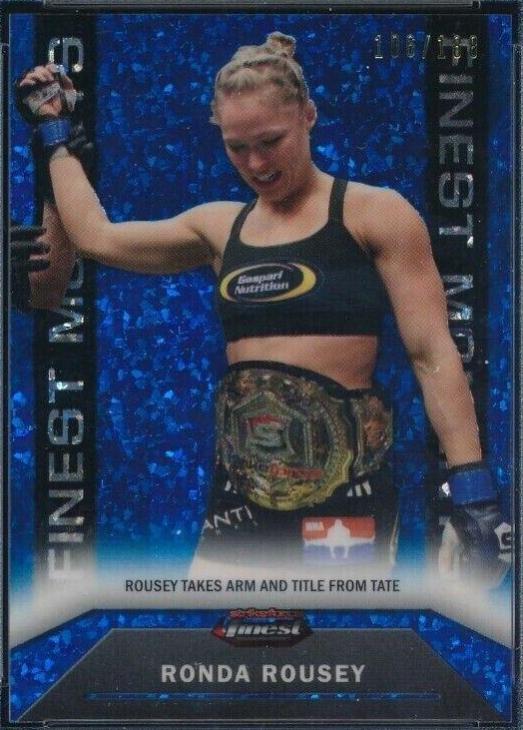 Ronda Rousey 2013 Topps Finest UFC Base #30 Blue