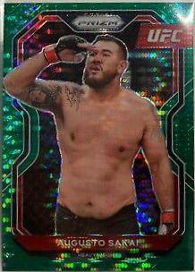 Augusto Sakai 2021 Panini Prizm UFC Base #18 Green Pulsar