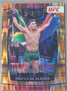 Dricus Du Plessis 2022 Panini Select UFC Octagonside #242 Orange Flash