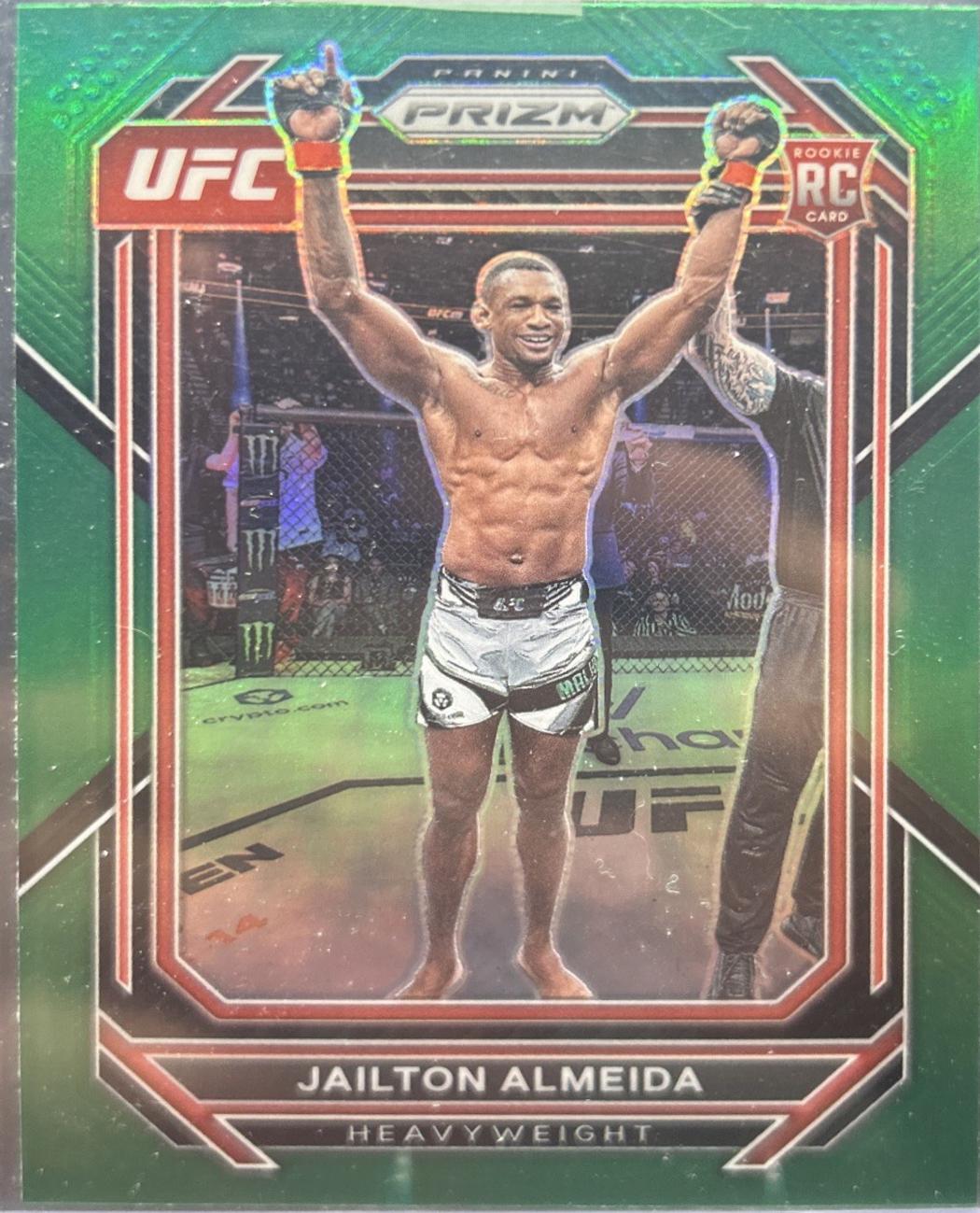 Jailton Almeida 2023 Panini Prizm UFC Base #197 Green