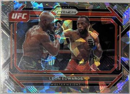 Leon Edwards 2023 Panini Prizm UFC Base #65 Ice