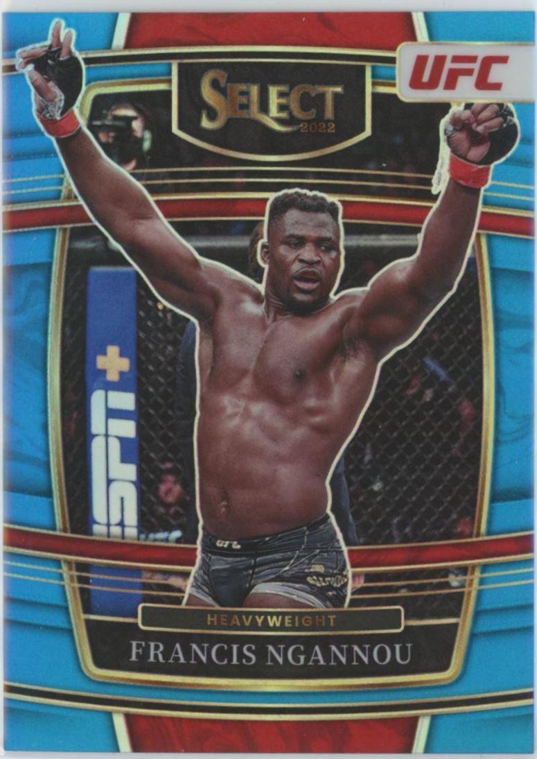 Francis Ngannou 2022 Panini Select UFC Concourse #35 Light Blue