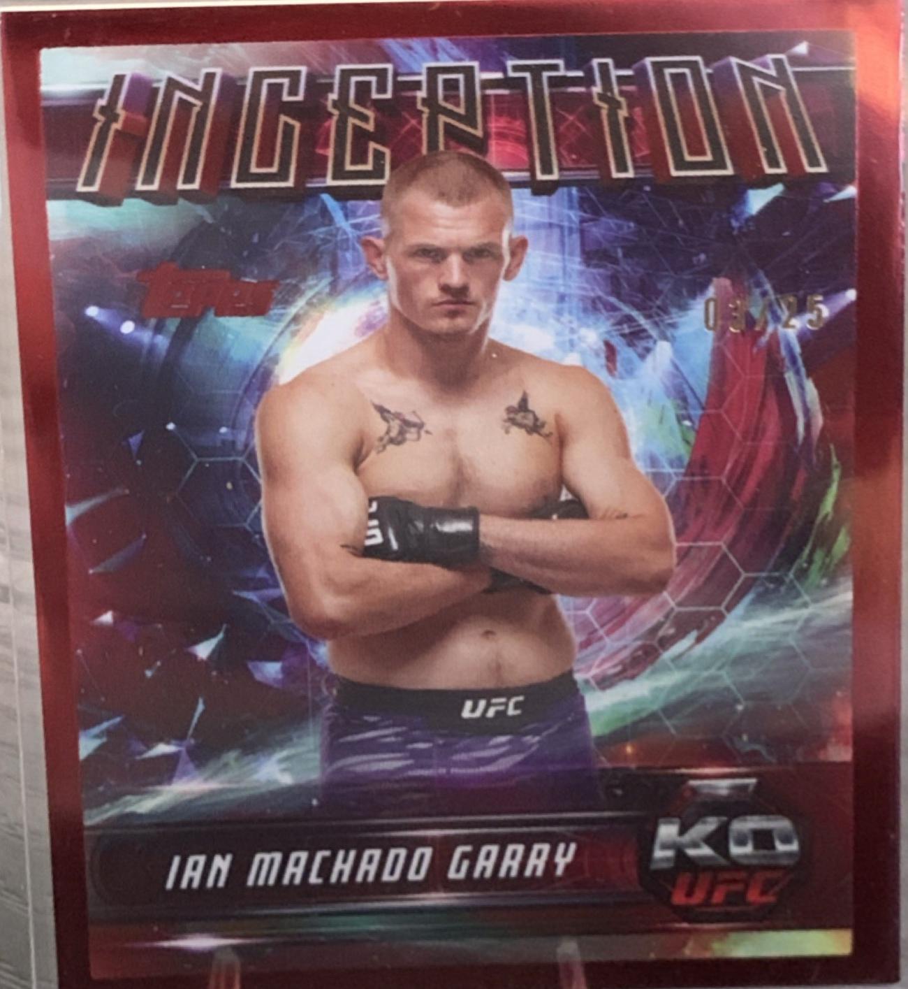 Ian Machado Garry 2025 Topps Knockout UFC Inception #IN-31 Red
