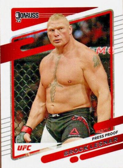 Brock Lesnar 2022 Panini Donruss UFC Base #160 Silver