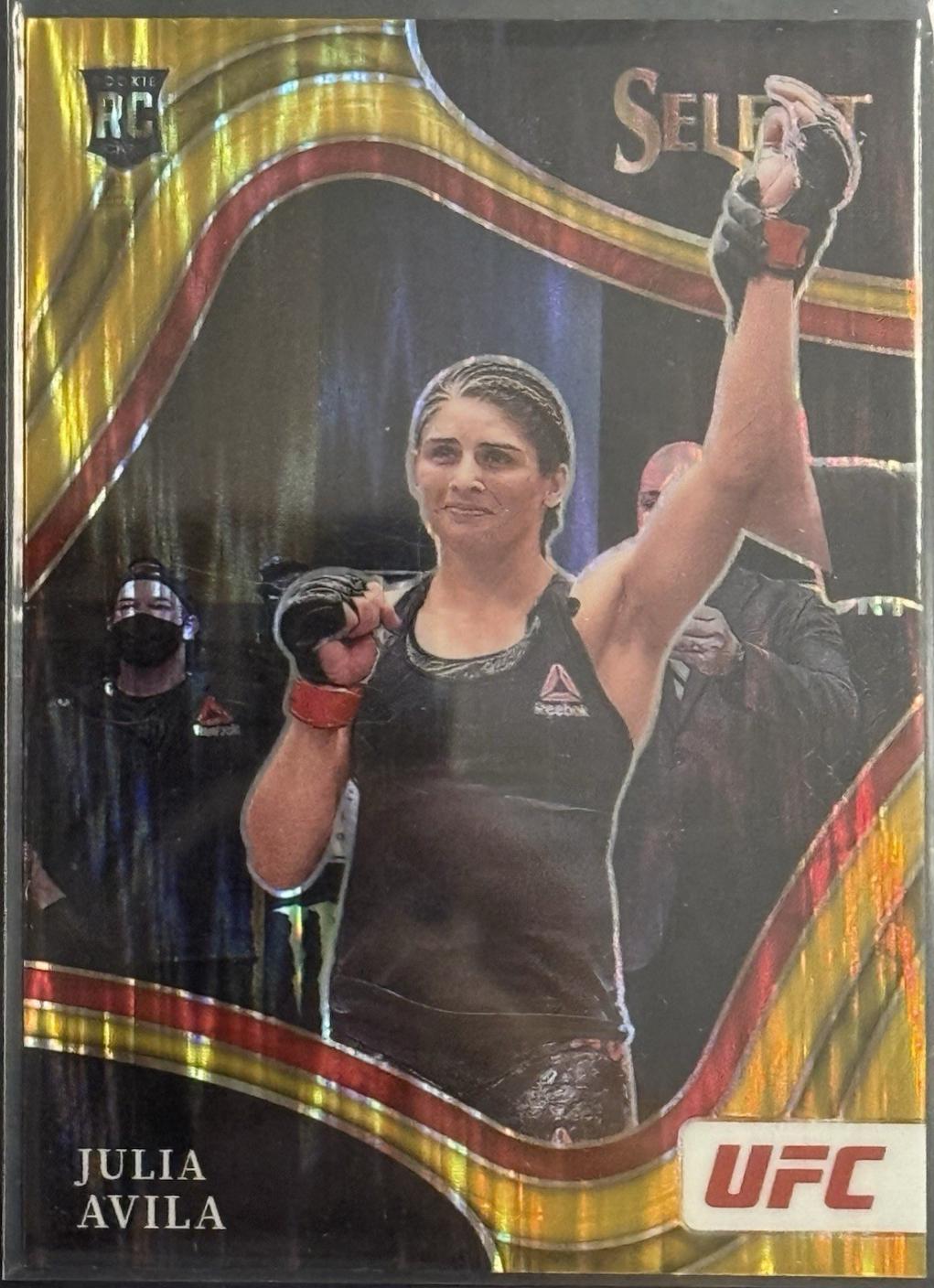 Julia Avila 2022 Panini Select UFC Octagonside #246 Gold Flash