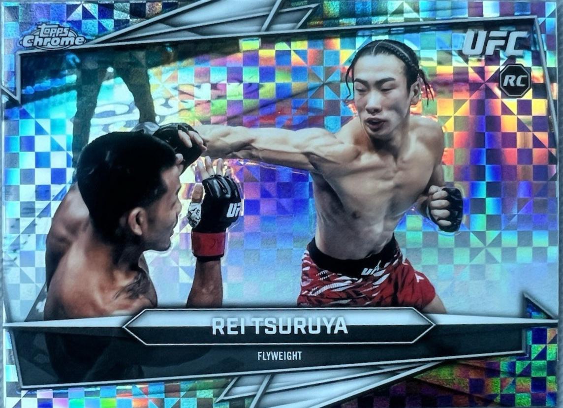 Rei Tsuruya 2026 Topps Chrome UFC Base #66 X-fractor