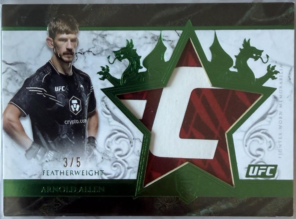 Arnold Allen 2025 Topps Royalty UFC Star Relics #SR-AA Green