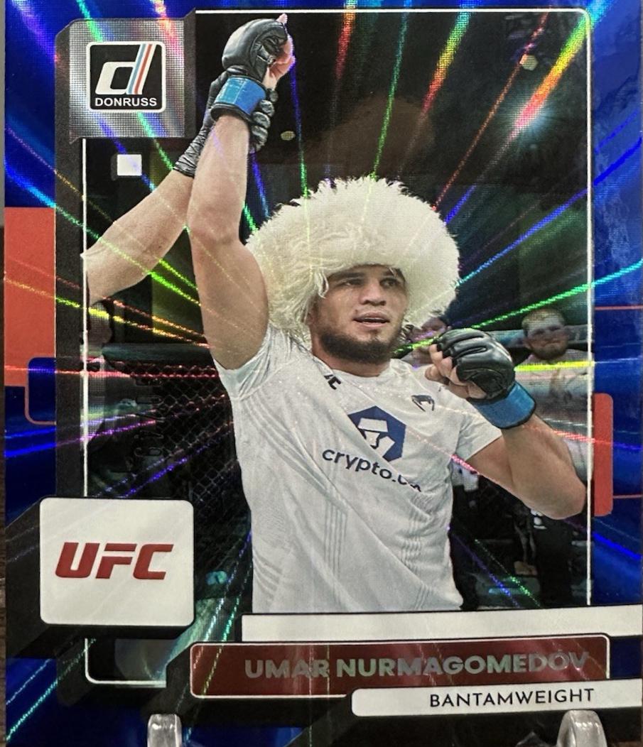 Umar Nurmagomedov 2023 Panini Donruss UFC Base #51 Blue Laser