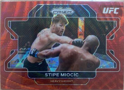 Stipe Miocic 2022 Panini Prizm UFC Base #100 Ruby Wave