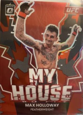 Max Holloway 2023 Panini Donruss Optic UFC My House #3 Red