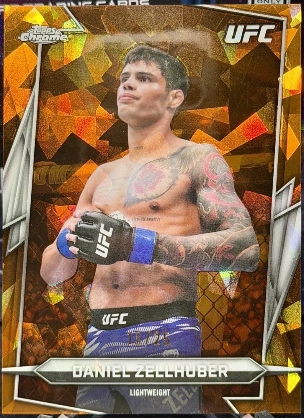 Daniel Zellhuber 2026 Topps Chrome UFC Base #192 Sonar Refractor