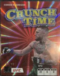 Conor McGregor 2022 Panini Donruss UFC Crunch Time #11 Purple Laser