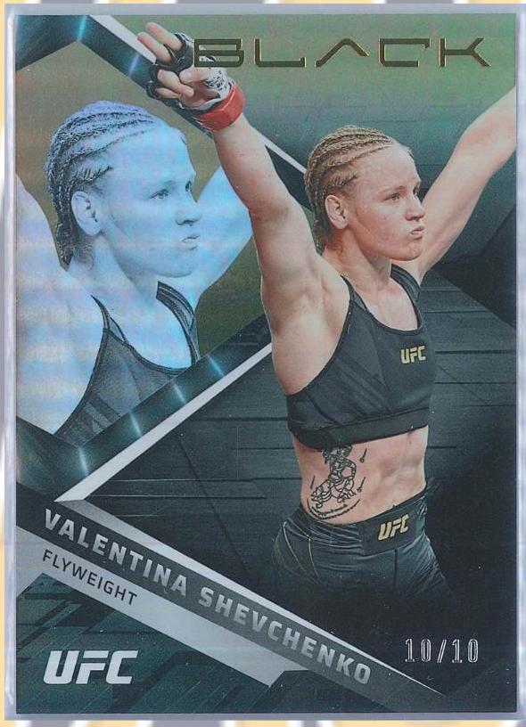 Valentina Shevchenko 2022 Panini Chronicles UFC Base Black #206 Gold