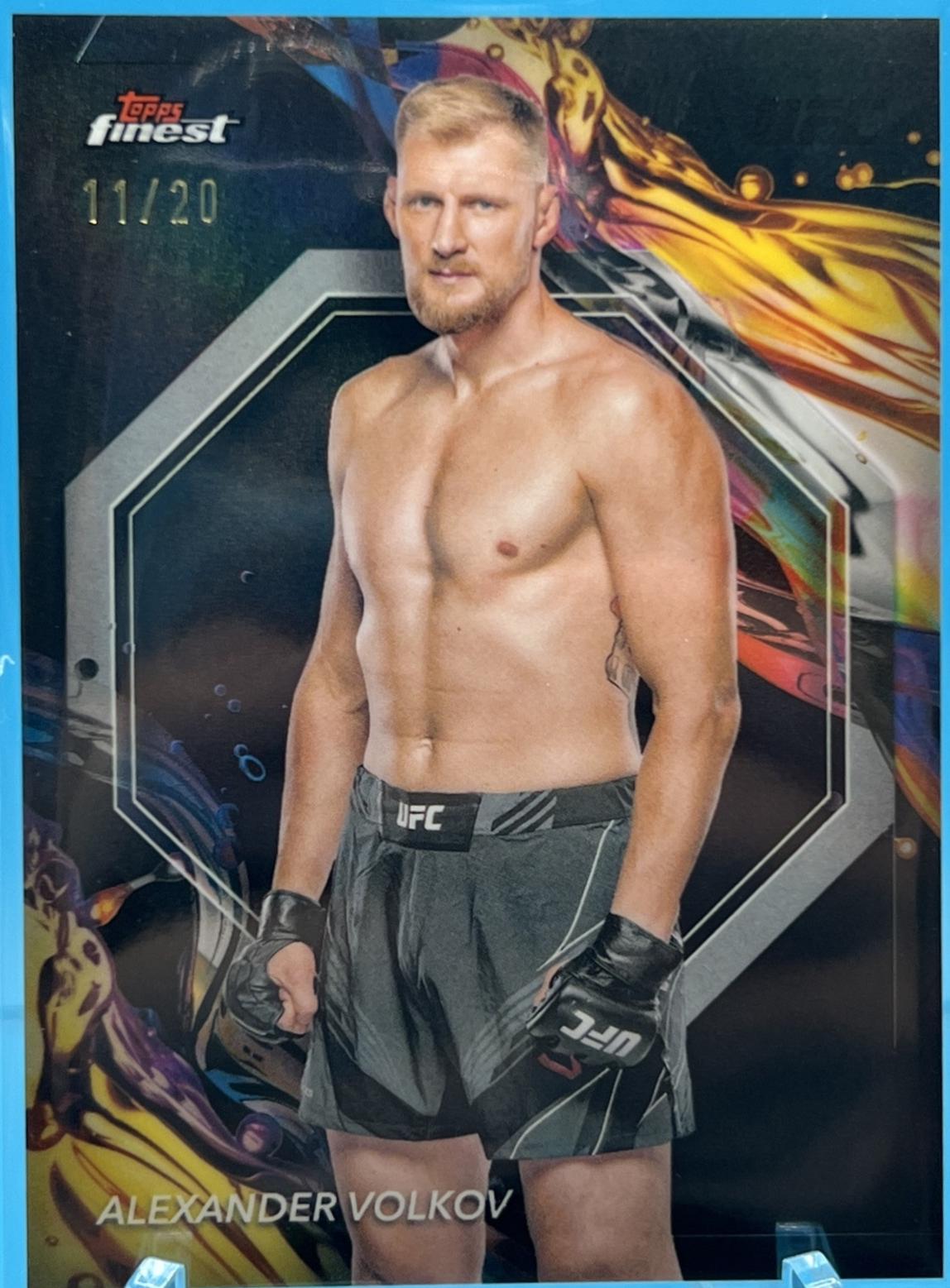 Alexander Volkov 2024 Topps Finest UFC Base Uncommon #184 Red Shimmer Refractor