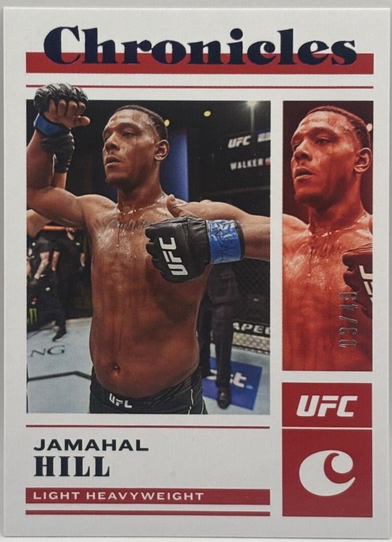 Jamahal Hill 2023 Panini Chronicles UFC Base Chronicles #60 Purple