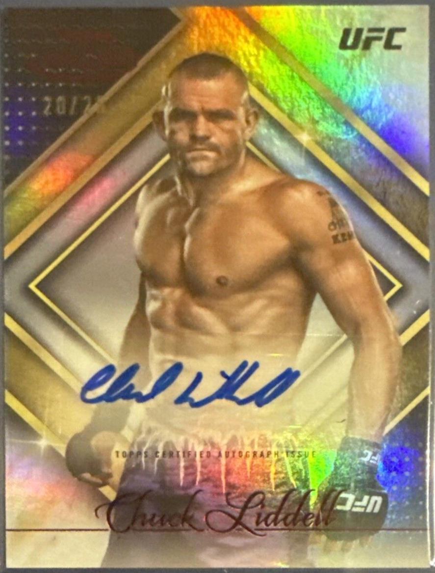 Chuck Liddell 2024 Topps Gold Label UFC Golden Greats Autographs #GGA-CLI Red