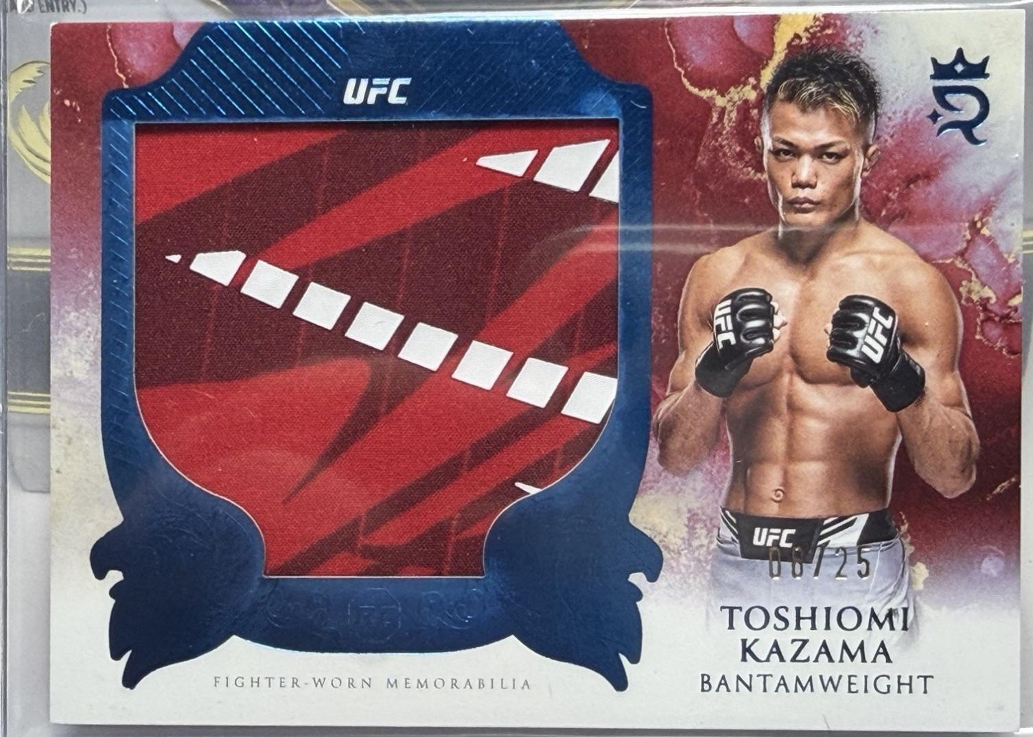 Toshiomi Kazama 2025 Topps Royalty UFC Rookie Jumbo Relics #RJR-TK Platinum