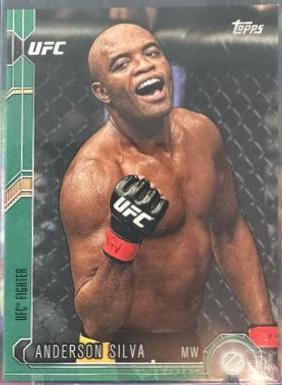 Anderson Silva 2015 Topps UFC Chronicles Base #35 Green