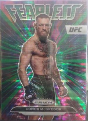 Conor McGregor 2023 Panini Prizm UFC Fearless #13 Green Pulsar