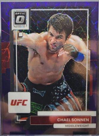 Chael Sonnen 2023 Panini Donruss Optic UFC Base #2 Purple Velocity