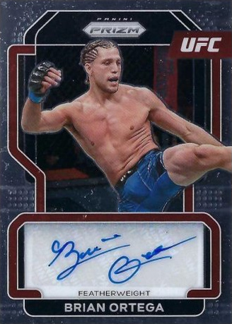 Brian Ortega 2022 Panini Prizm UFC Signatures #36 Black