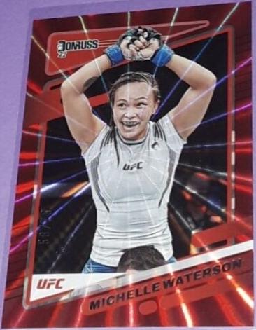 Michelle Waterson-Gomez 2022 Panini Donruss UFC Base #181 Purple Laser