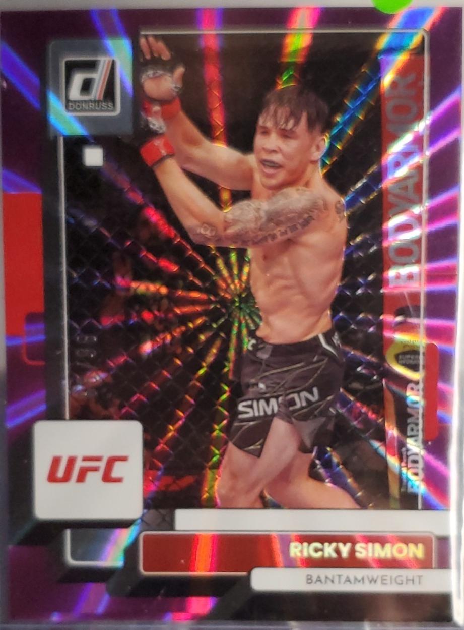 Ricky Simon 2023 Panini Donruss UFC Base #157 Pink Laser