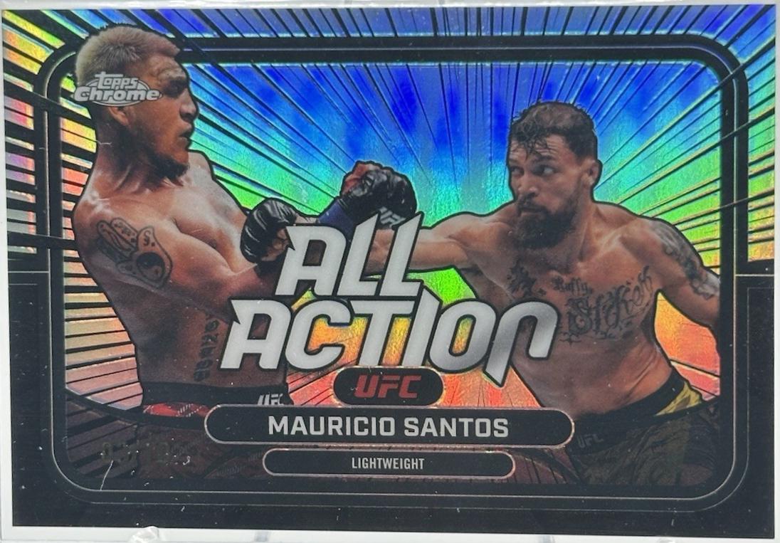 Mauricio Ruffy 2026 Topps Chrome UFC All-Action #AA-3 Black Refractor