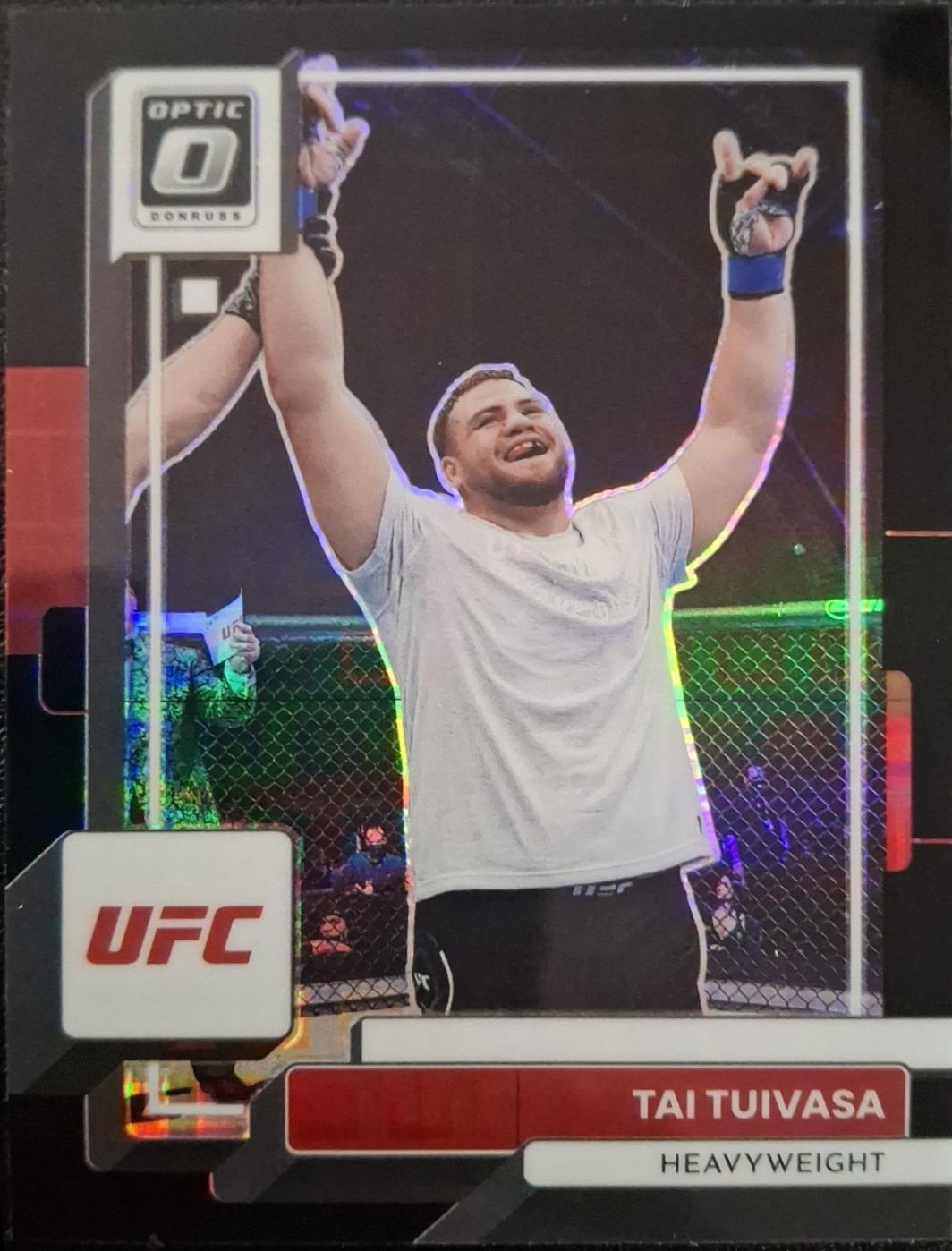 Tai Tuivasa 2023 Panini Donruss Optic UFC Base #47 Black Pandora