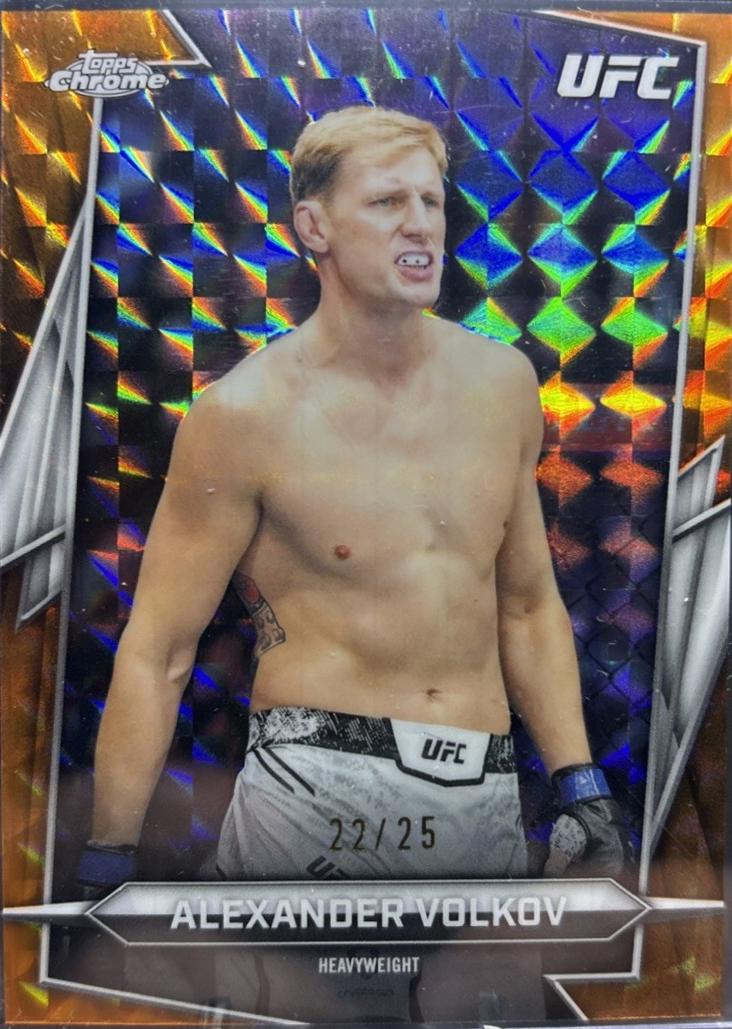 Alexander Volkov 2026 Topps Chrome UFC Base #12 Orange Refractor