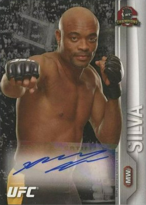 Anderson Silva 2015 Topps UFC Champions Autographs #FA-ASI Platinum