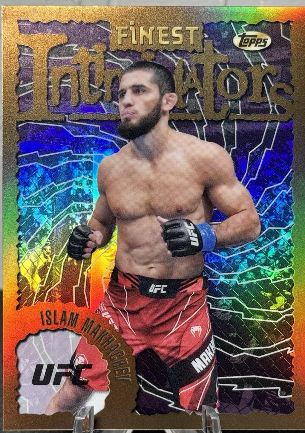 Islam Makhachev 2024 Topps Finest UFC Intimidators #INT-23 Refractor
