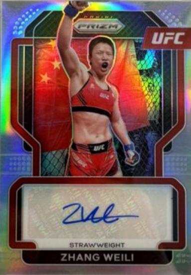 Zhang Weili 2022 Panini Prizm UFC Signatures #42 Silver