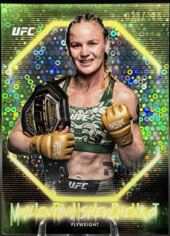 Valentina Shevchenko 2025 Topps Midnight UFC Base #83 Morning