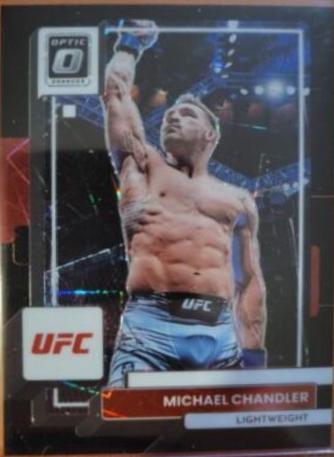 Michael Chandler 2023 Panini Donruss Optic UFC Base #91 Black Velocity
