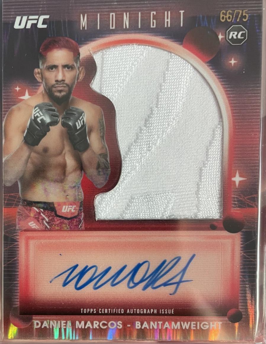 Daniel Marcos 2025 Topps Midnight UFC Rookie Relic Autographs #RRA-DM Dusk