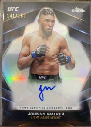 Johnny Walker 2024 Topps Chrome UFC Chrome Veteran Autographs #CVA-JWA Refractor